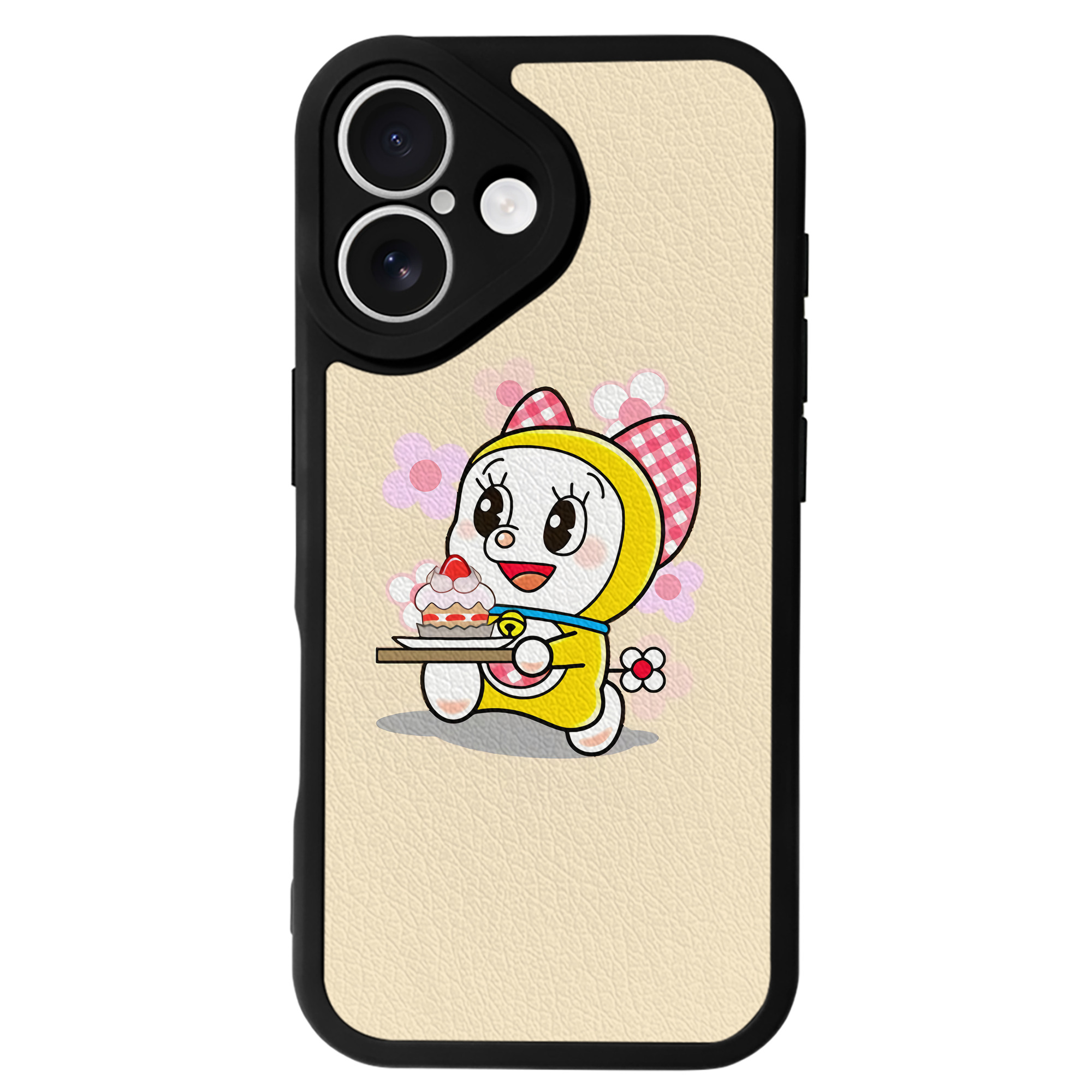 （画像用） ドラえもん Doraemon 【iPhone 16シリーズ対応】シリコンスマホケース（レザー調） 材質：シリコン